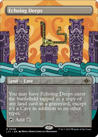 (346) Magic The Gathering The Lost Caverns of Ixalan: Extras Single: Echoing Deeps Holo Rare