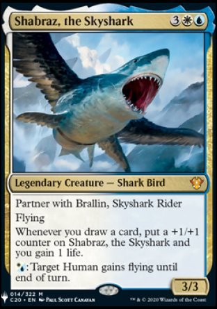(014) Magic The Gathering The List Single: Shabraz, the Skyshark  Mythic