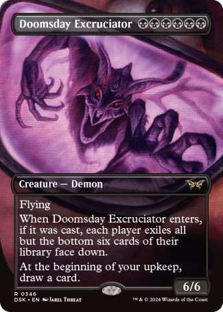 (346) Magic The Gathering Duskmourn: House of Horror: Extras Single: Doomsday Excruciator  Rare