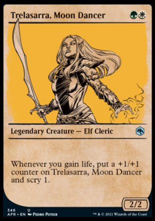 (346) Magic The Gathering Adventures in the Forgotten Realms: Extras Single: Trelasarra, Moon Dancer Holo Uncommon