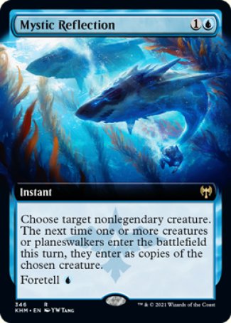(346) Magic The Gathering Kaldheim: Extras Single: Mystic Reflection  Rare
