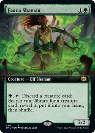 (346) Magic The Gathering The Brothers' War: Extras Single: Fauna Shaman Holo Rare