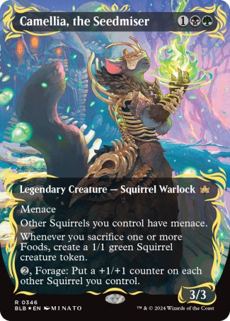 (346) Magic The Gathering Bloomburrow: Extras Single: Camellia, the Seedmiser (V.2)  Rare
