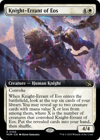 (346) Magic The Gathering March of the Machine: Extras Single: Knight-Errant of Eos Holo Rare
