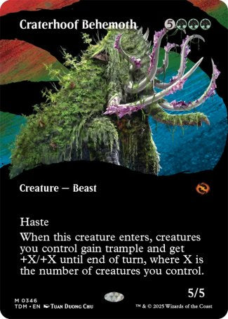 (346) Magic The Gathering Tarkir: Dragonstorm: Extras Single: Craterhoof Behemoth (V.1)  Mythic