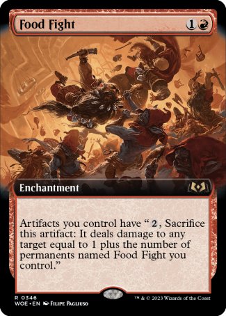 (346) Magic The Gathering Wilds of Eldraine: Extras Single: Food Fight  Rare