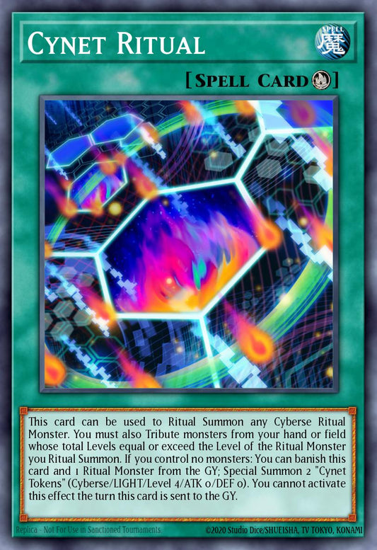 (113) YuGiOh TCG MP19: 2019 Gold Sarcophagus Tin Mega Pack Single: Cynet Ritual  Common