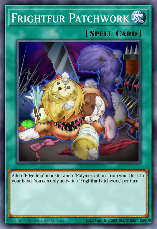 (015) YuGiOh TCG JUSH: Justice Hunters Single: Frightfur Patchwork  Rare