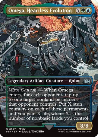 (347) Magic The Gathering Magic: The Gathering - FINAL FANTASY: Extras Single: Omega, Heartless Evolution (V.1) Holo Uncommon