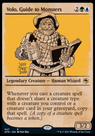 (347) Magic The Gathering Adventures in the Forgotten Realms: Extras Single: Volo, Guide to Monsters Holo Rare
