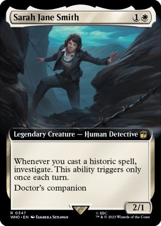 (347) Magic The Gathering Universes Beyond: Doctor Who: Extras Single: Sarah Jane Smith (V.1)  Rare