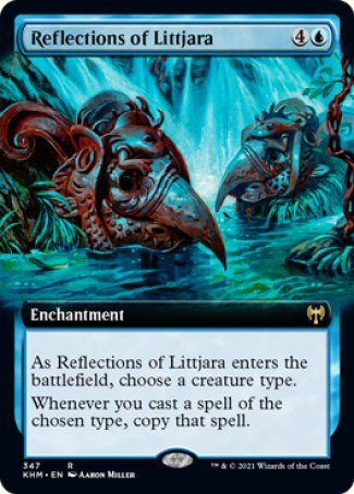 (347) Magic The Gathering Kaldheim: Extras Single: Reflections of Littjara Holo Rare