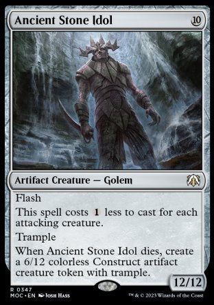 (347) Magic The Gathering Commander: March of the Machine Single: Ancient Stone Idol  Rare