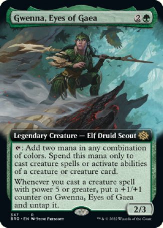 (347) Magic The Gathering The Brothers' War: Extras Single: Gwenna, Eyes of Gaea  Rare