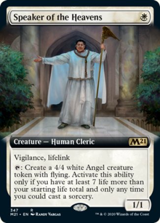 (347) Magic The Gathering Core 2021: Extras Single: Speaker of the Heavens Holo Rare