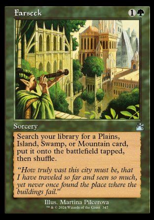(347) Magic The Gathering Ravnica Remastered: Extras Single: Farseek  Holo Uncommon