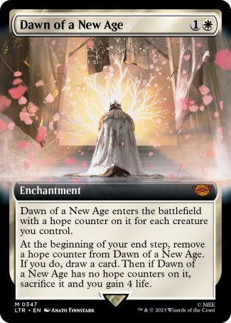 (347) Magic The Gathering The Lord of the Rings: Tales of Middle-earth: Extras Single: Dawn of a New Age  Mythic