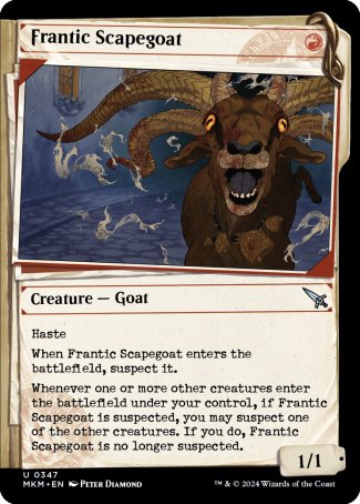(347) Magic The Gathering Murders at Karlov Manor: Extras Single: Frantic Scapegoat  Uncommon