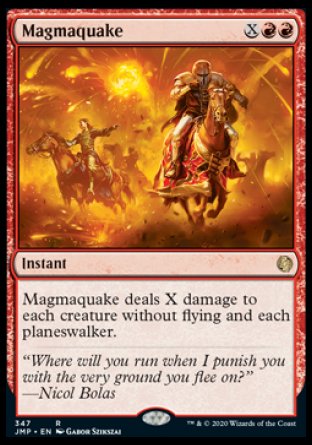 (347) Magic The Gathering Jumpstart Single: Magmaquake  Rare
