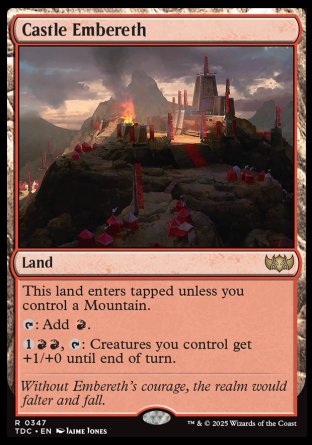 (347) Magic The Gathering Commander: Tarkir: Dragonstorm Single: Castle Embereth  Rare