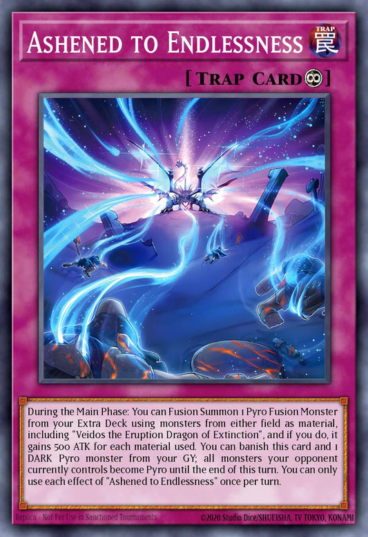 (096) YuGiOh TCG LEDE: Legacy of Destruction Single: Ashened to Endlessness  Common