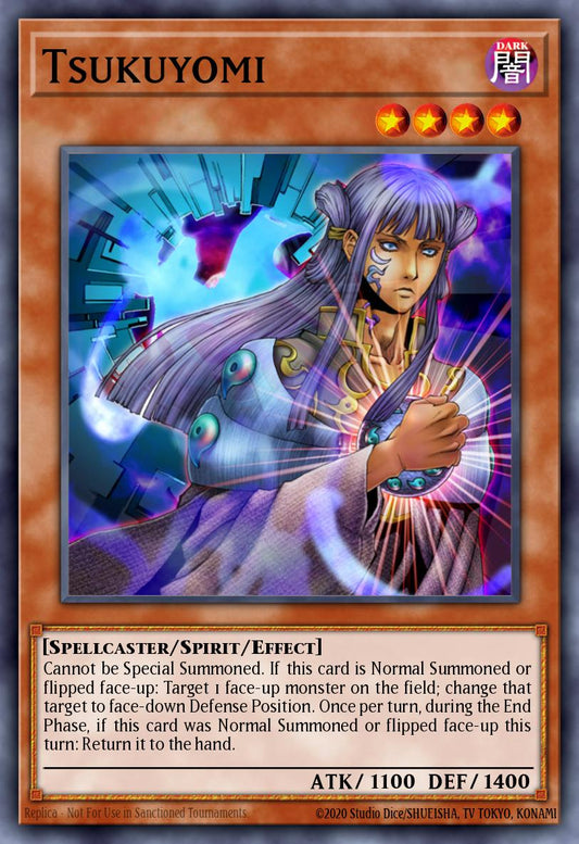 (EN075) YuGiOh TCG DCR: Dark Crisis Single: Tsukuyomi (V.2 - Rare)  Rare
