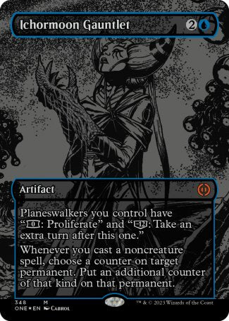 (348) Magic The Gathering Phyrexia: All Will Be One: Extras Single: Ichormoon Gauntlet Holo Mythic
