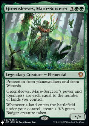 (027) Magic The Gathering The List Single: Greensleeves, Maro-Sorcerer  Mythic