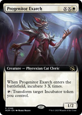(348) Magic The Gathering March of the Machine: Extras Single: Progenitor Exarch Holo Rare