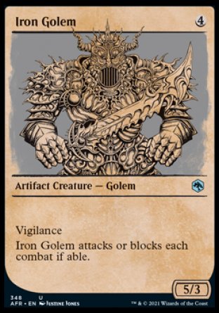 (348) Magic The Gathering Adventures in the Forgotten Realms: Extras Single: Iron Golem  Uncommon