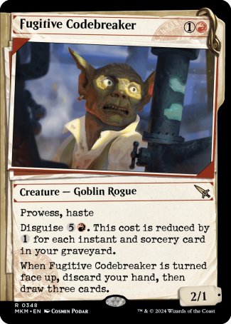 (348) Magic The Gathering Murders at Karlov Manor: Extras Single: Fugitive Codebreaker Holo Rare