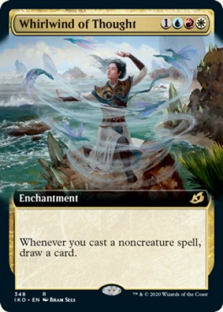(348) Magic The Gathering Ikoria: Lair of Behemoths: Extras Single: Whirlwind of Thought Holo Rare
