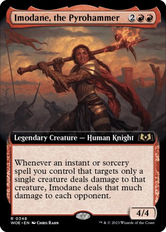 (348) Magic The Gathering Wilds of Eldraine: Extras Single: Imodane, the Pyrohammer Holo Rare