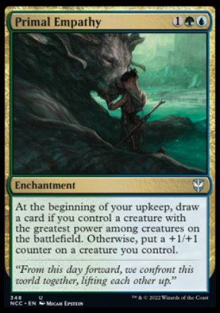 (348) Magic The Gathering Commander: Streets of New Capenna Single: Primal Empathy  Uncommon