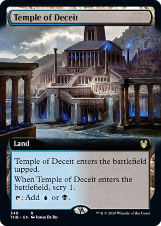 (348) Magic The Gathering Theros Beyond Death: Extras Single: Temple of Deceit Holo Rare