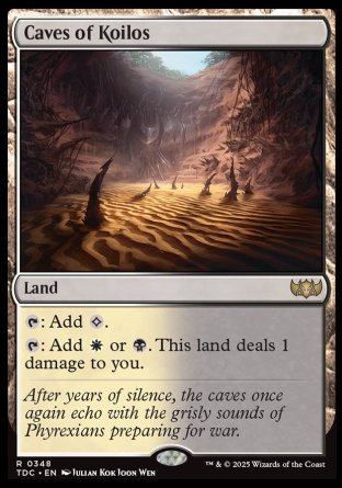 (348) Magic The Gathering Commander: Tarkir: Dragonstorm Single: Caves of Koilos  Rare