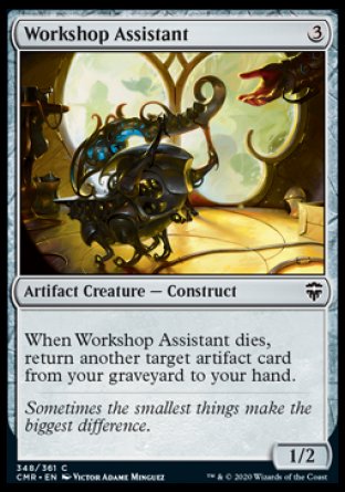 (348/361) Magic The Gathering Commander Legends Single: Workshop Assistant Holo Common
