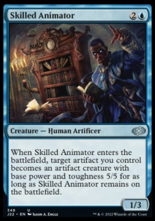 (348) Magic The Gathering Jumpstart 2022 Single: Skilled Animator  Uncommon