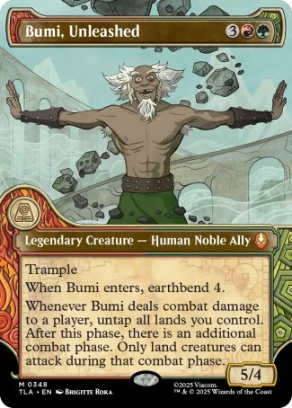 (348) Magic The Gathering Magic: The Gathering | Avatar: The Last Airbender: Extras Single: Bumi, Unleashed Holo Mythic