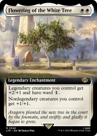 (348) Magic The Gathering The Lord of the Rings: Tales of Middle-earth: Extras Single: Flowering of the White Tree  Rare