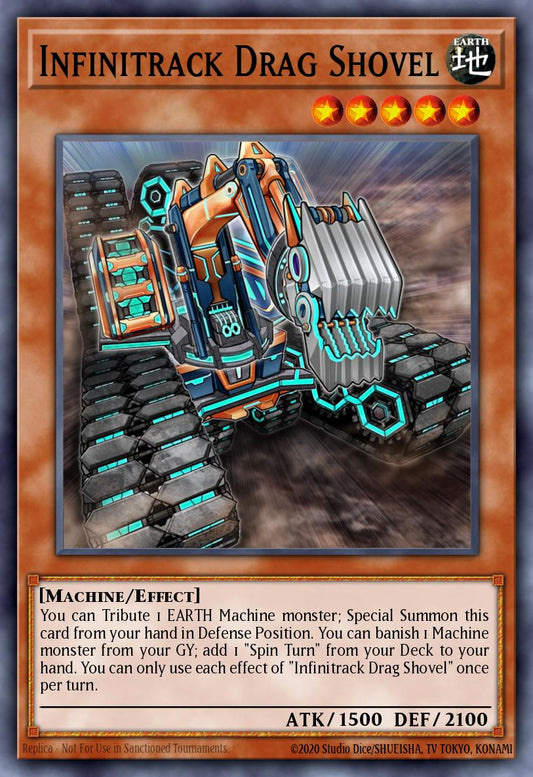 (209) YuGiOh TCG MP20: 2020 Tin of Lost Memories Mega Pack Single: Infinitrack Drag Shovel  Common