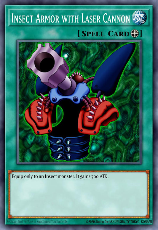 (021) YuGiOh TCG SBSC: Speed Duel: Scars of Battle Single: Insect Armor with Laser Cannon  Common