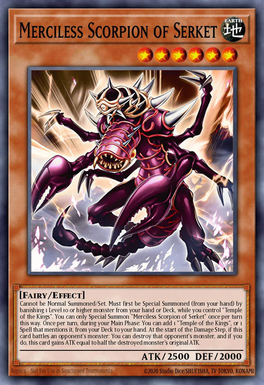 (002) YuGiOh TCG MZTM: Maze of the Master Single: Merciless Scorpion of Serket (V.2 - Collectors Rare)  Collectors Rare