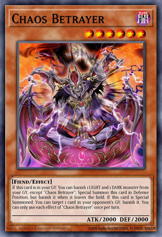 (060) YuGiOh TCG MP20: 2020 Tin of Lost Memories Mega Pack Single: Chaos Betrayer  Common