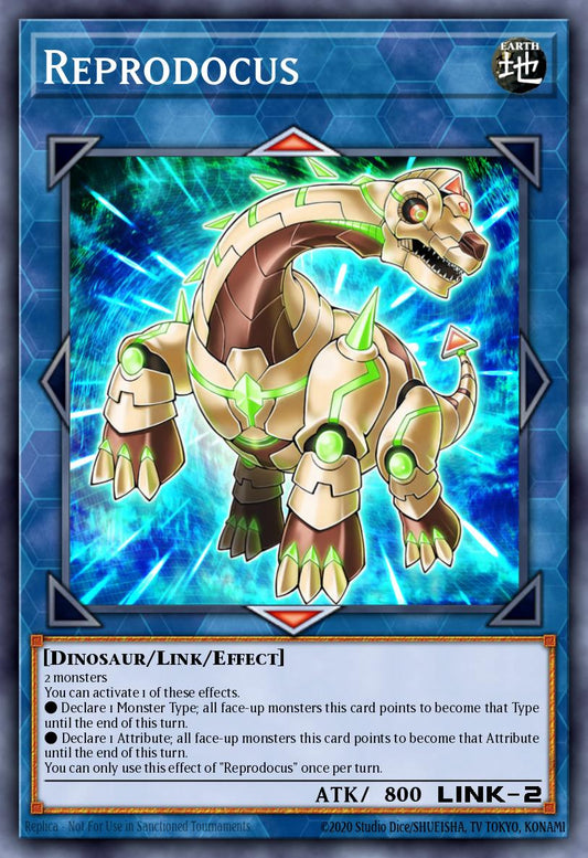 (110) YuGiOh TCG MP19: 2019 Gold Sarcophagus Tin Mega Pack Single: Reprodocus  Ultra Rare