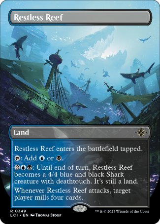 (349) Magic The Gathering The Lost Caverns of Ixalan: Extras Single: Restless Reef Holo Rare
