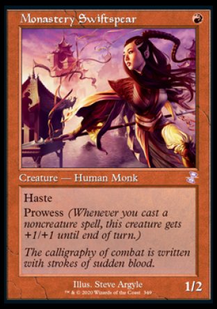 (349) Magic The Gathering Time Spiral Remastered: Extras Single: Monastery Swiftspear  Time Shifted