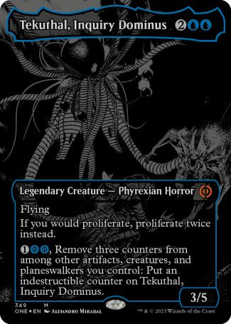(349) Magic The Gathering Phyrexia: All Will Be One: Extras Single: Tekuthal, Inquiry Dominus (V.2) Holo Mythic