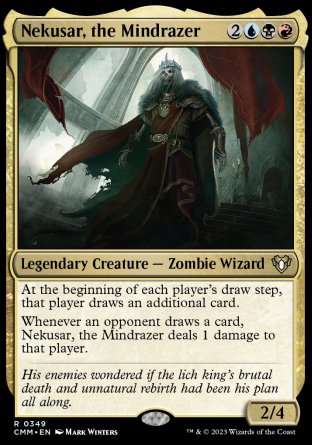 (349) Magic The Gathering Commander Masters Single: Nekusar, the Mindrazer Holo Rare