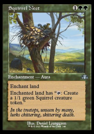 (349) Magic The Gathering Dominaria Remastered: Extras Single: Squirrel Nest  Uncommon